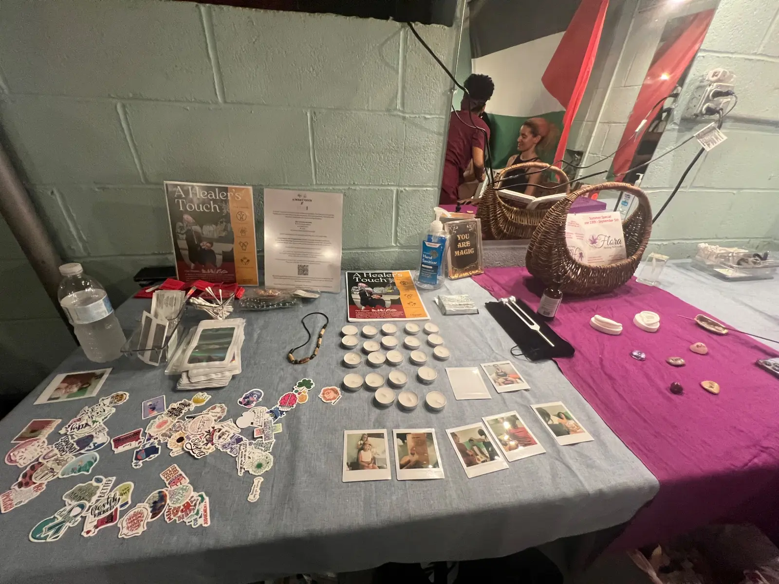 AHT outreach and wellness display table