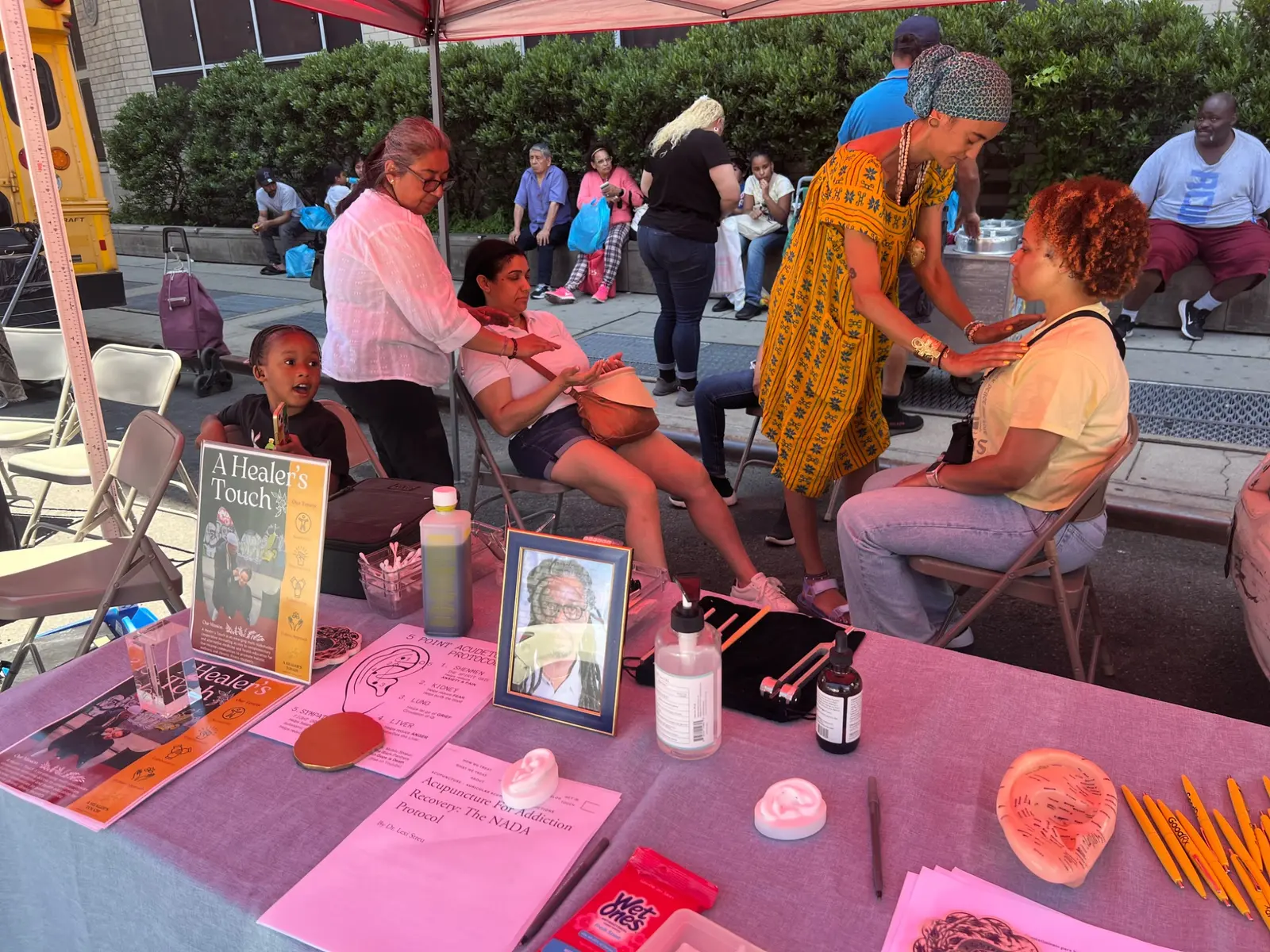AHT information table and wellness sessions