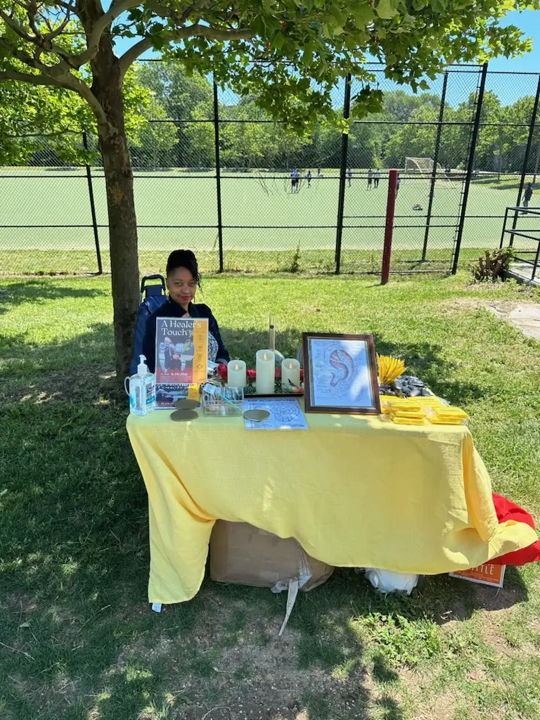 AHT welcome table in Starlight Park