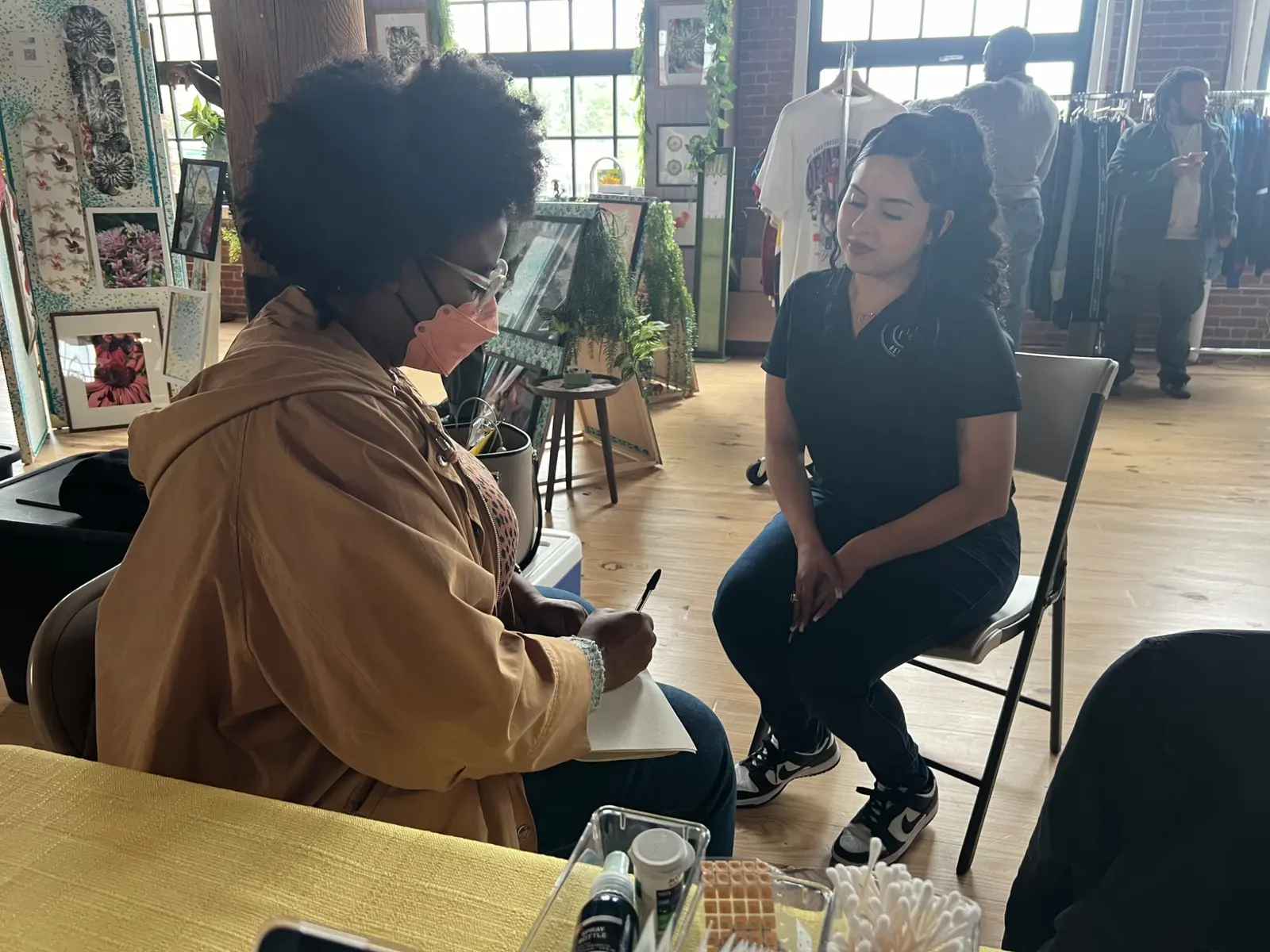 Community wellness consultation indoors