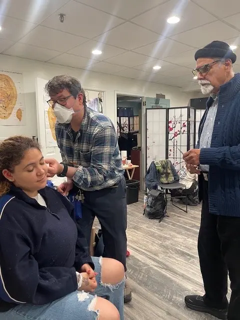 Supervised hands-on acudetox training